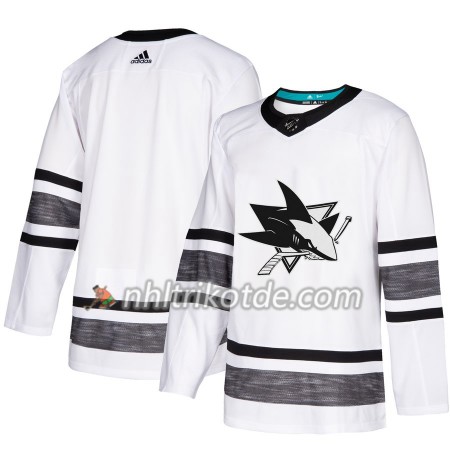 San Jose Sharks Trikot Blank 2019 All-Star Adidas Weiß Authentic - Herren